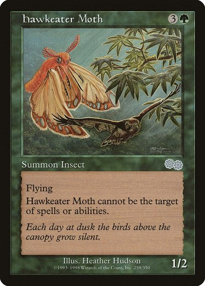 Hawkeater Moth (Urza's Saga) Medium Play