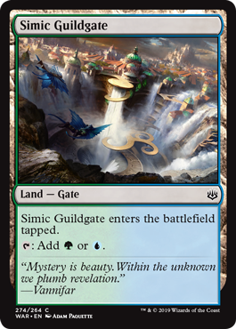 Simic Guildgate (War of the Spark) Light Play