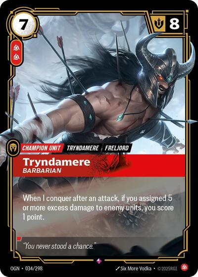 Tryndamere Barbarian (Origins) Light Play Foil