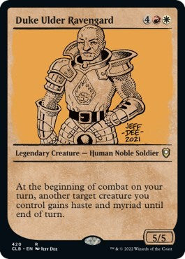 Duke Ulder Ravengard (Showcase) (Commander Legends: Battle for Baldur's Gate) Light Play