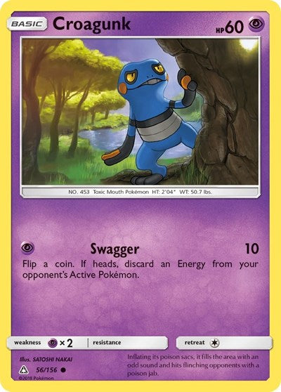 Croagunk (SM - Ultra Prism) Medium Play