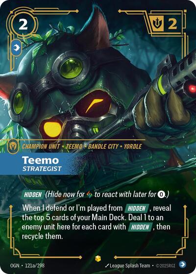Teemo Strategist (Alternate Art) (Origins) Light Play Foil