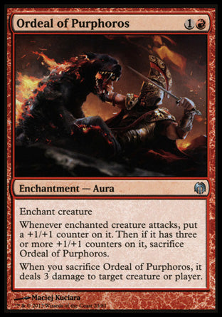 Ordeal of Purphoros (Duel Decks: Heroes vs Monsters) Light Play