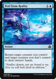 Peel from Reality (Duel Decks: Kiora vs Elspeth) Light Play