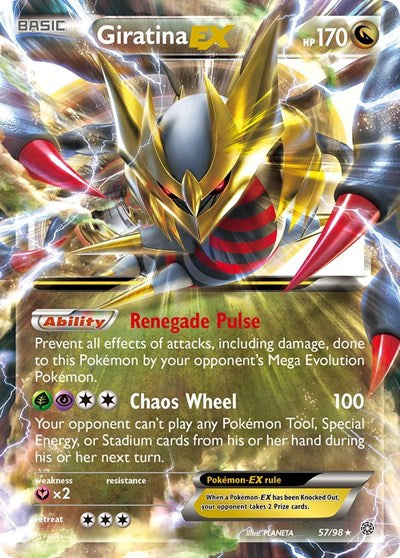 Giratina EX (XY - Ancient Origins) Light Play Holofoil