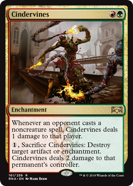 Cindervines (Ravnica Allegiance) Light Play