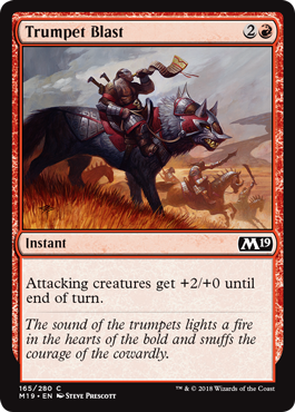 Trumpet Blast (Magic 2019 Core Set) Damaged / Poor