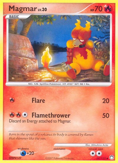 Magmar (Mysterious Treasures) Medium Play