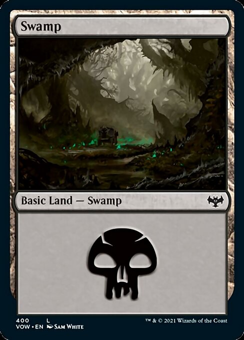 Swamp (400) (Innistrad: Crimson Vow) Light Play Foil