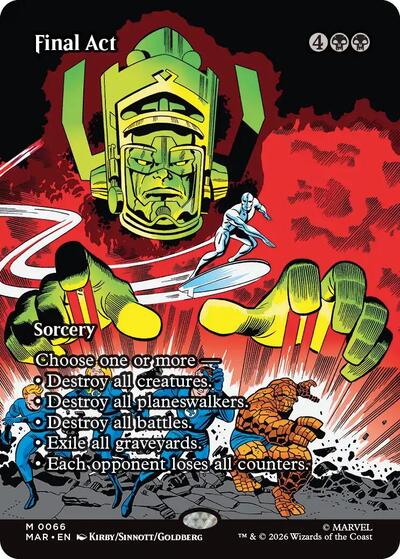 Final Act (Borderless) (Marvel Eternal-Legal) Light Play Foil