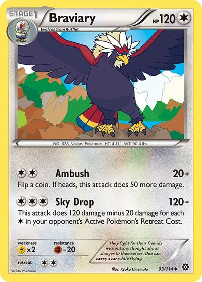 Braviary (XY - Steam Siege) Medium Play