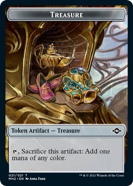 Treasure (021) Token (Modern Horizons 2) Light Play