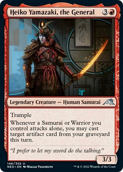 Heiko Yamazaki, the General (Kamigawa: Neon Dynasty) Light Play Foil