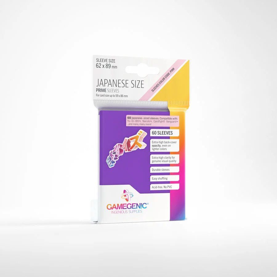 Gamegenic Japanese Sized Prime Sleeves - Purple
