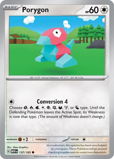 Porygon (Scarlet and Violet: 151) Light Play