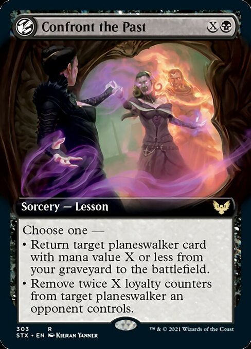 Confront the Past (Extended Art) (Strixhaven) Light Play