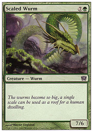 Scaled Wurm (9th Edition) Light Play