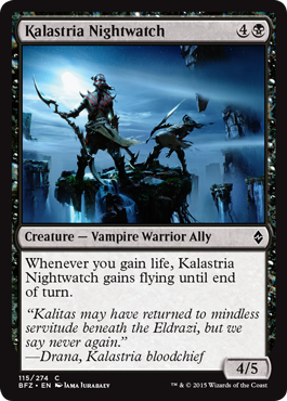 Kalastria Nightwatch (Battle for Zendikar) Light Play