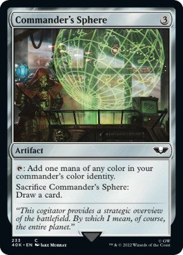 Commander's Sphere (233) (Universes Beyond: Warhammer 40K) Light Play