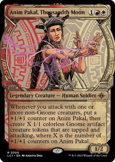 Anim Pakal, Thousandth Moon (Showcase) (The Lost Caverns of Ixalan) Light Play