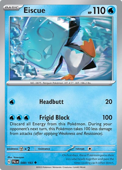 Eiscue - 048 (SV02: Paldea Evolved) Light Play