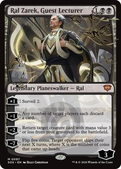 Ral Zarek, Guest Lecturer (Secrets of Strixhaven) Light Play