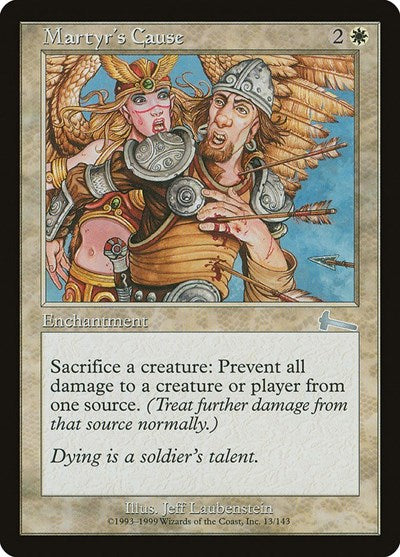 Martyr's Cause (Urza's Legacy) Light Play