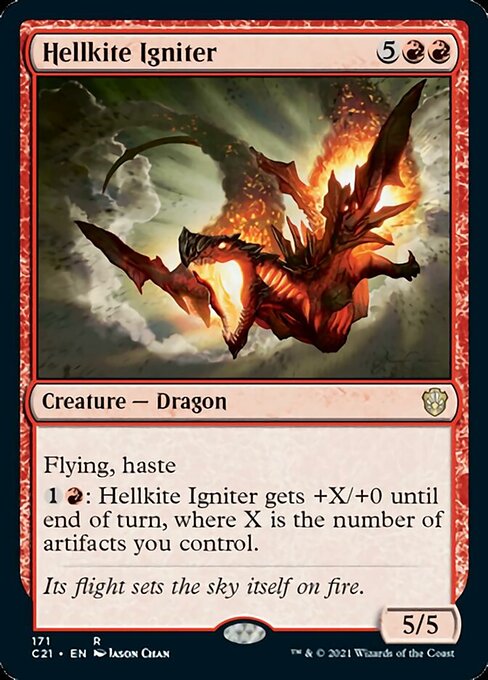 Hellkite Igniter (Commander 2021 Strixhaven) Light Play