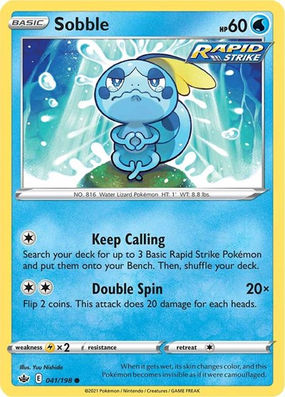 Sobble (SWSH06: Chilling Reign) Medium Play