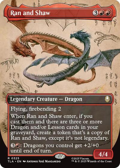 Ran and Shaw (Borderless) (Avatar: The Last Airbender) Near Mint Foil