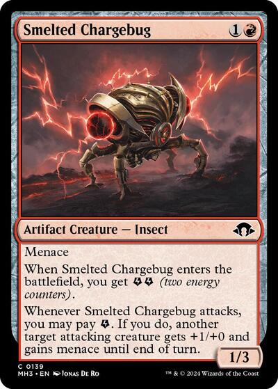 Smelted Chargebug (Modern Horizons 3) Light Play Foil