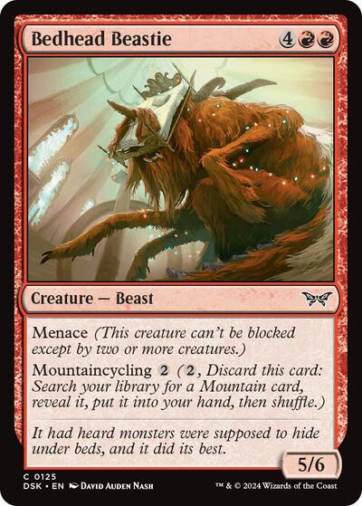 Bedhead Beastie (Duskmourn: House of Horror) Light Play Foil