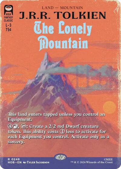 The Lonely Mountain (Borderless) (The Hobbit) Near Mint