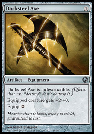 Darksteel Axe (Scars of Mirrodin) Light Play Foil