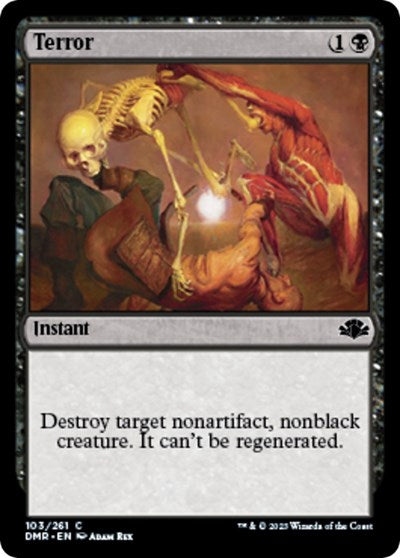 Terror (Dominaria Remastered) Light Play