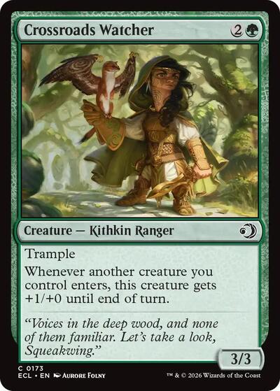 Crossroads Watcher (Lorwyn Eclipsed) Light Play Foil