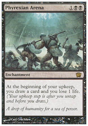 Phyrexian Arena (8th Edition) Light Play