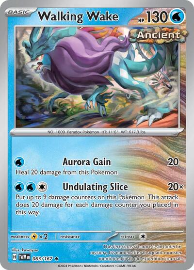 Walking Wake (SV06: Twilight Masquerade) Light Play Holofoil