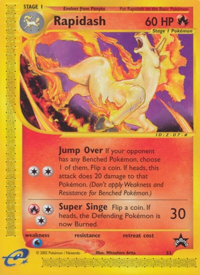 Rapidash (51) (WoTC Promo) Light Play
