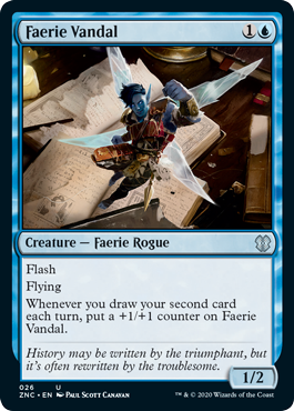 Faerie Vandal (Commander 2020 Zendikar Rising) Light Play