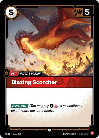 Blazing Scorcher (Origins) Light Play