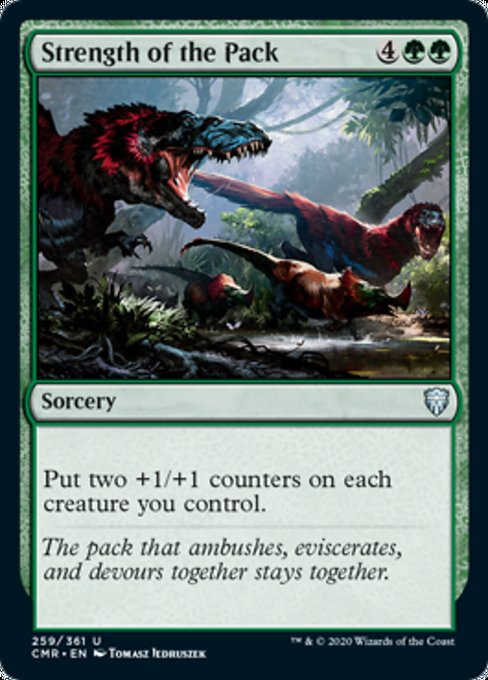 Strength of the Pack (Commander Legends) Light Play Foil