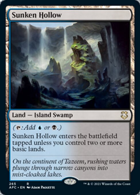 Sunken Hollow (Commander 2021 Forgotten Realms) Light Play