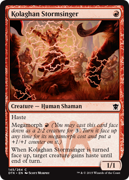 Kolaghan Stormsinger (Dragons of Tarkir) Light Play