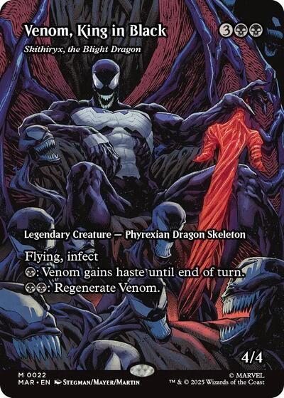 Venom, King in Black - Skithiryx, the Blight Dragon (Borderless) (Marvel Eternal-Legal) Near Mint
