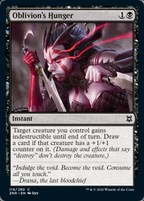Oblivion's Hunger (Zendikar Rising) Light Play Foil