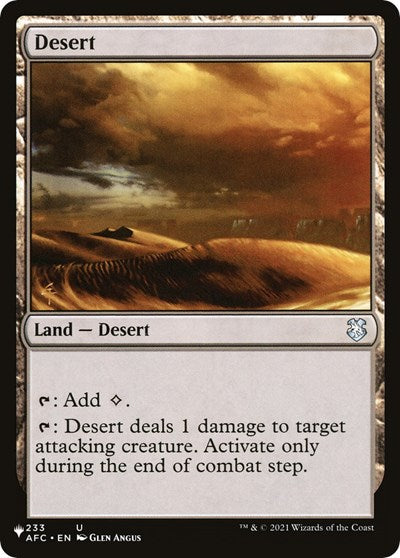 Desert (The List) Light Play