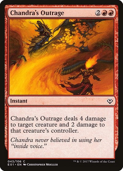 Chandra's Outrage (Archenemy: Nicol Bolas) Light Play