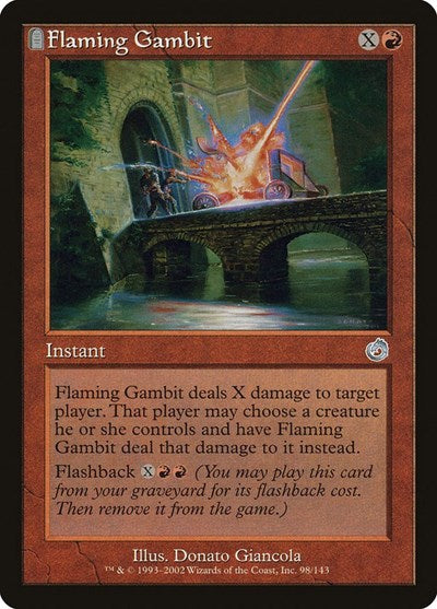 Flaming Gambit (Torment) Light Play