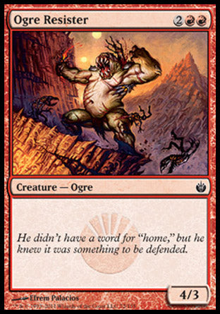Ogre Resister (Mirrodin Besieged) Light Play